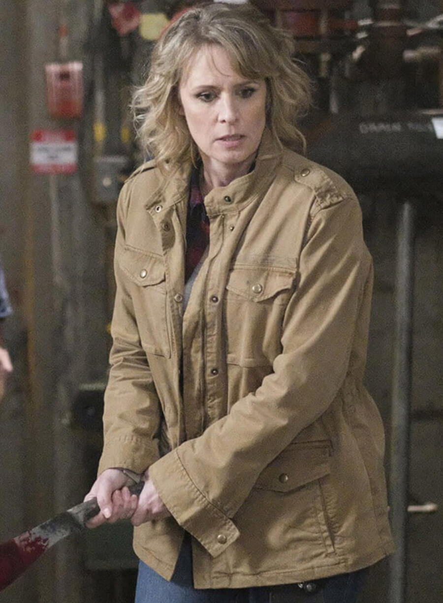 Mary Winchester Supernatural S12 Brown Jacket