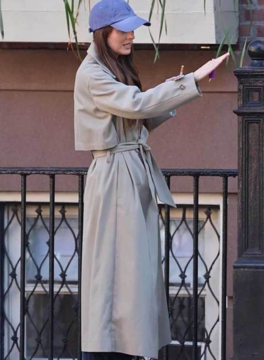 Materialists 2025 Lucy Beige Trench Coat