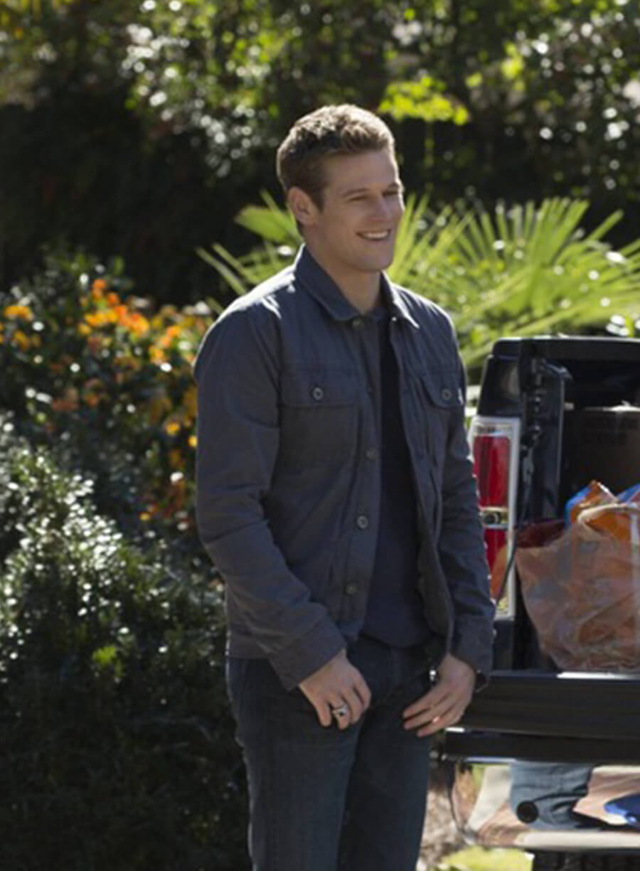 Matt Donovan The Vampire Diaries S05 Grey Jacket