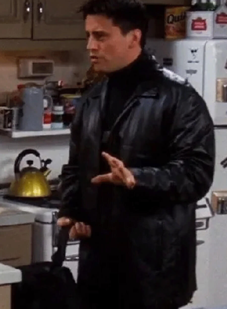 Matt LeBlanc Friends Black Leather Jacket