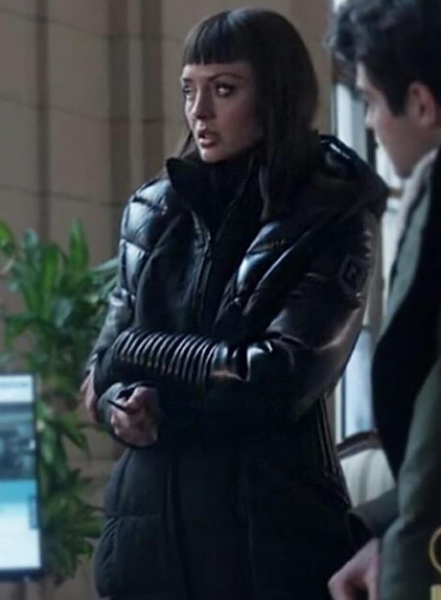 Max Meladze The Recruit S01 Black Puffer Coat