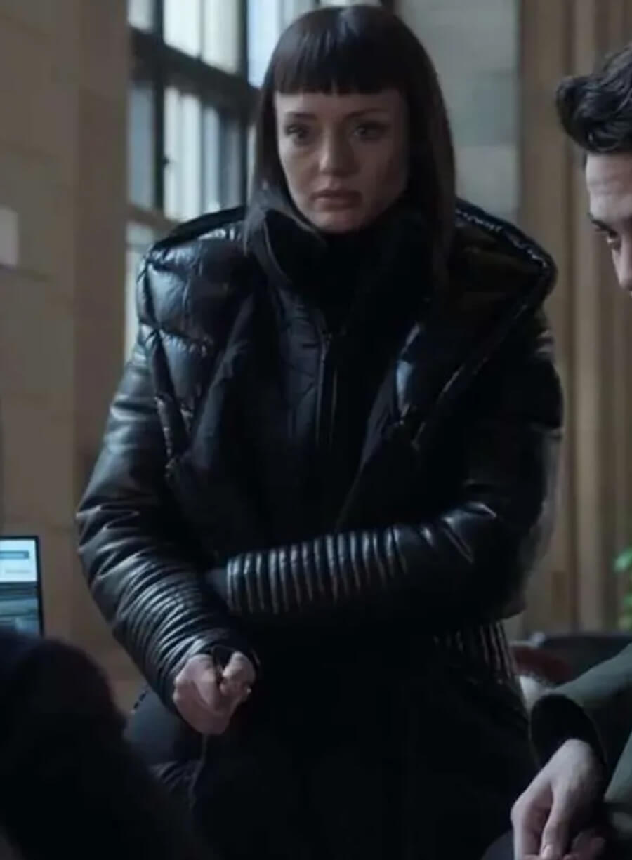 Max Meladze The Recruit S01 Black Puffer Coat