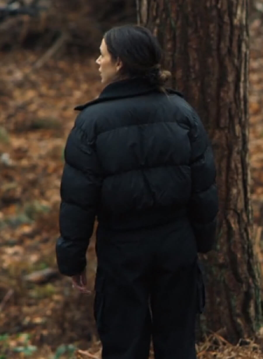 Maya Stern Fool Me Once Black Puffer Jacket