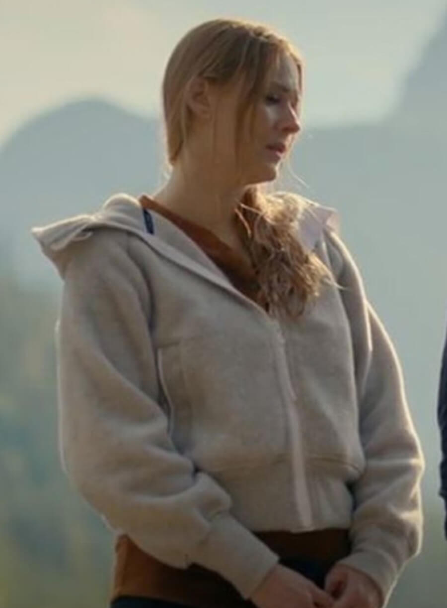 Melinda Monroe Virgin River Grey Hooded Jacket