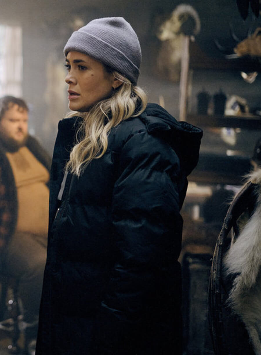 Melissa Roxburgh The Hunting Party Black Jacket
