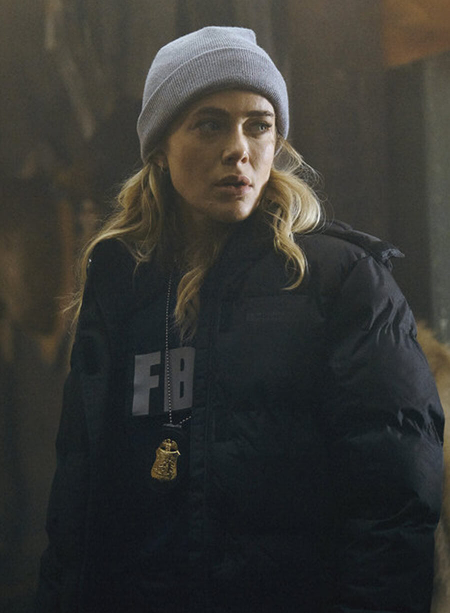 Melissa Roxburgh The Hunting Party Black Jacket