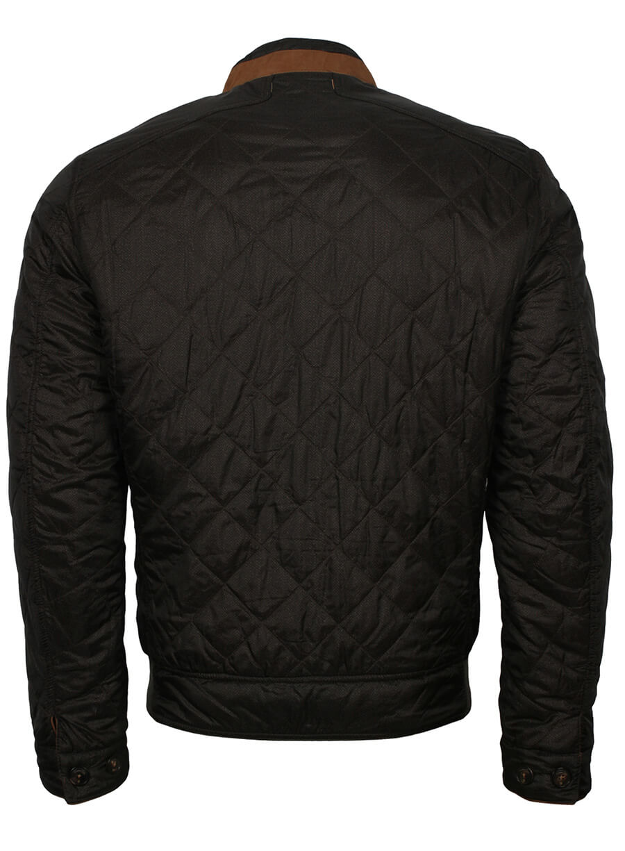 Men's Black Quilted Jacket