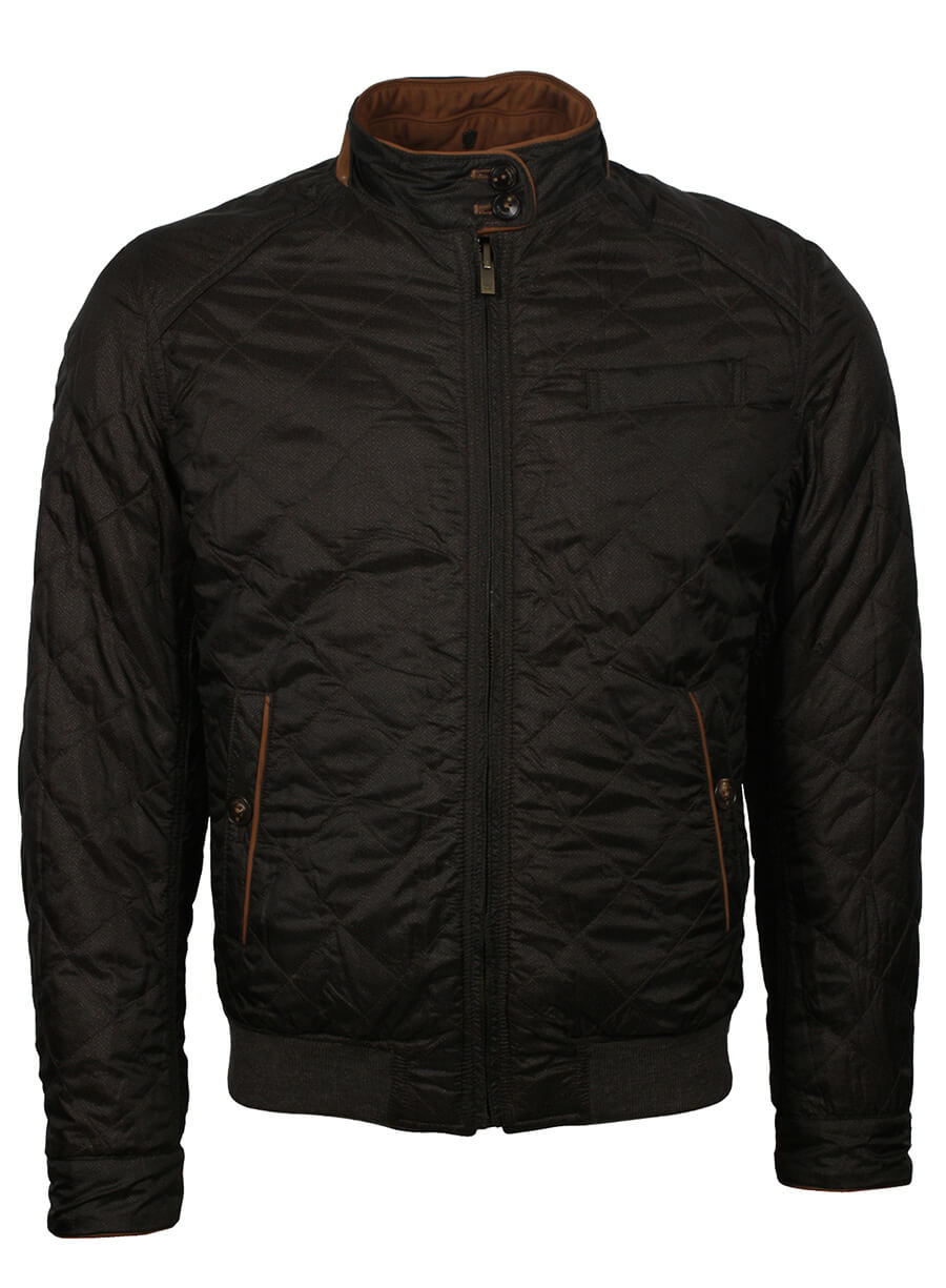 Men's Black Quilted Jacket