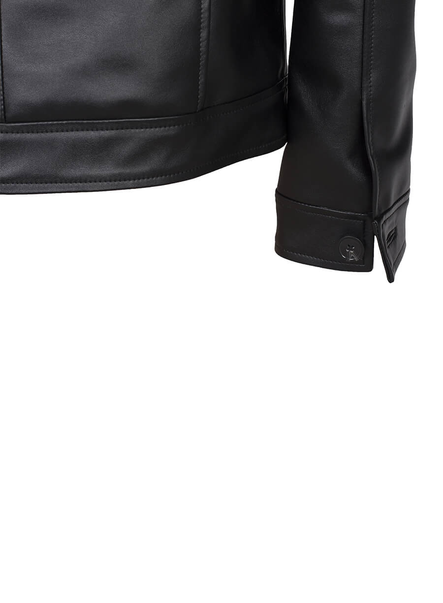 Men's Vintage Black Leather Jacket