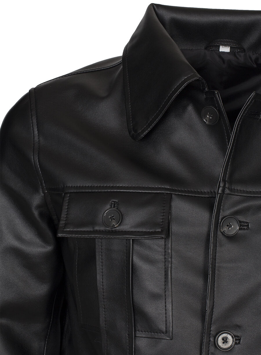 Men's Vintage Black Leather Jacket