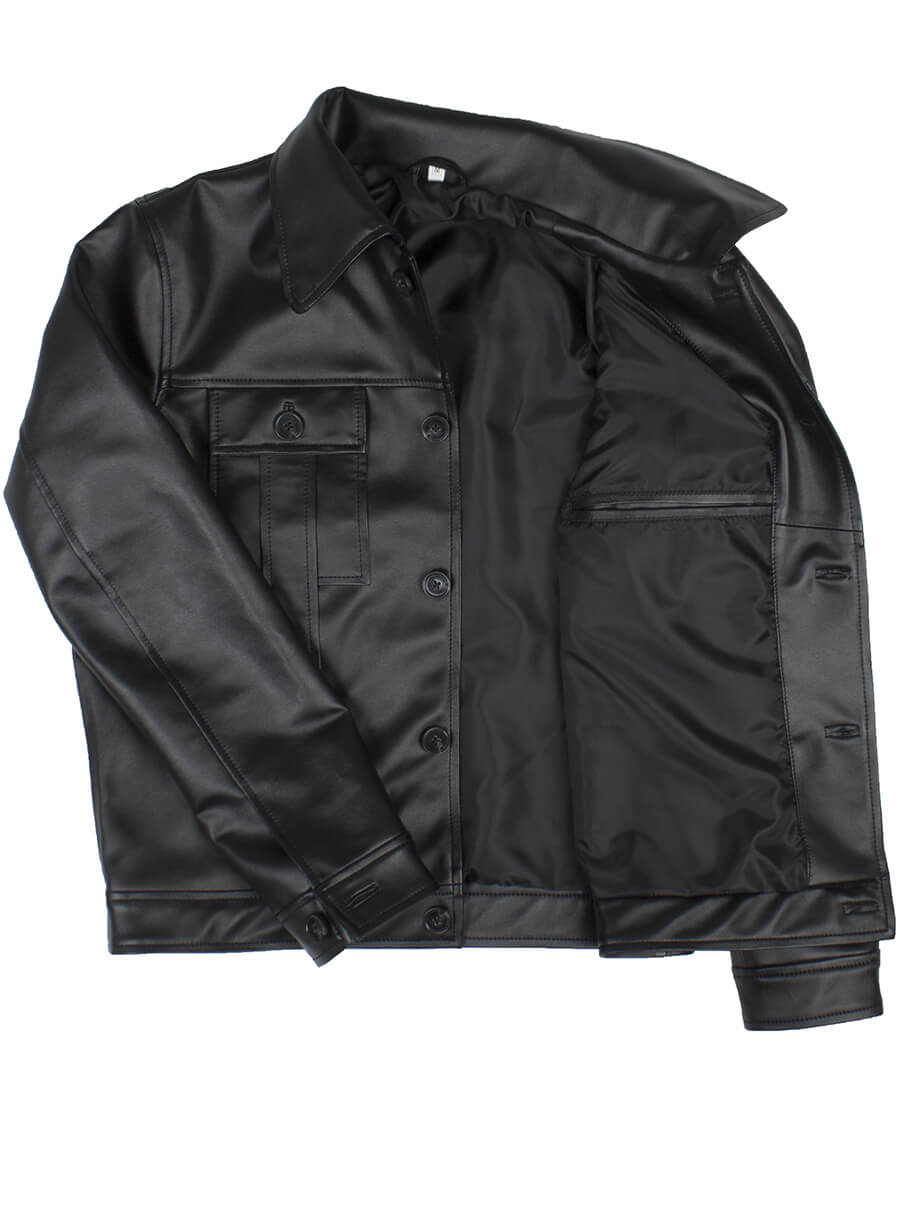 Men's Vintage Black Leather Jacket