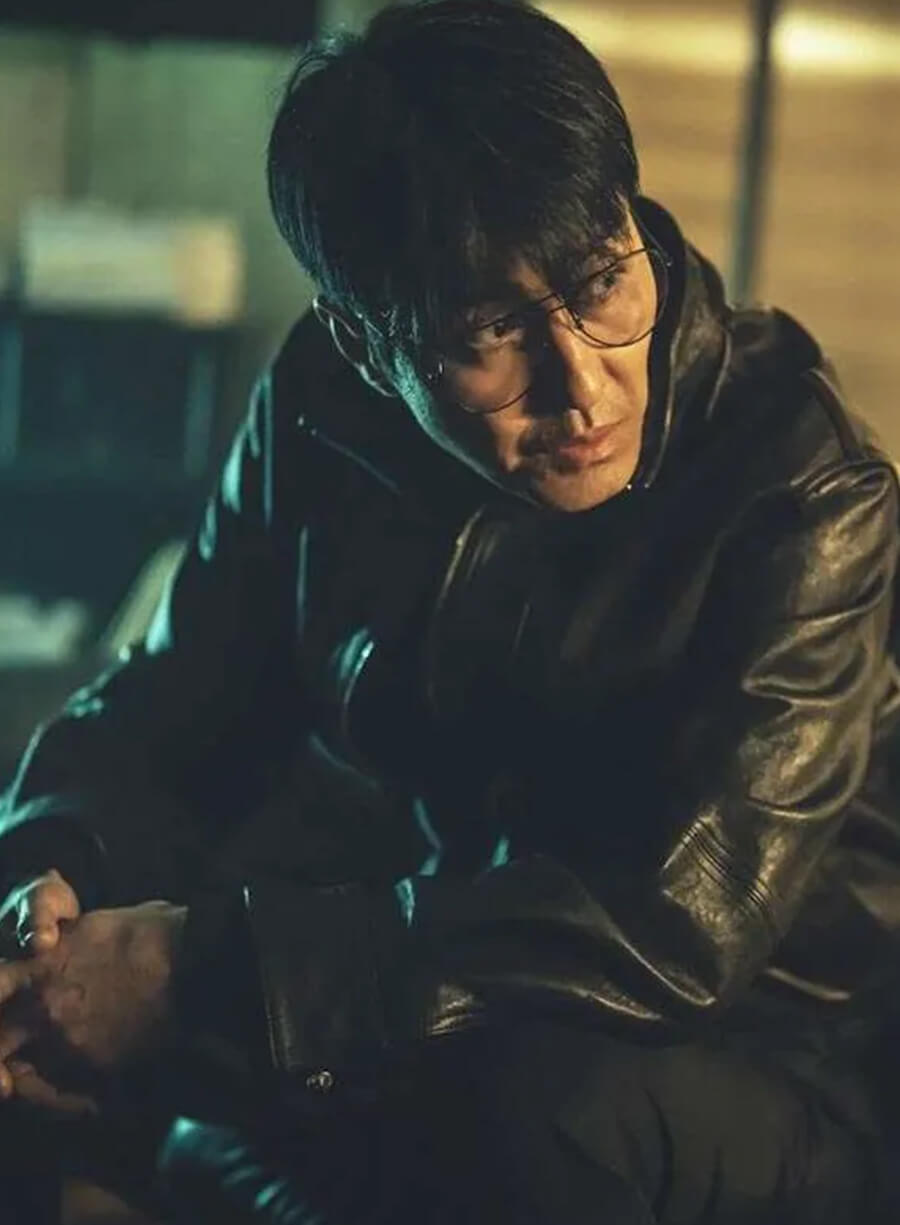 Mercy for None 2025 Cha Seung-won Black Leather Jacket
