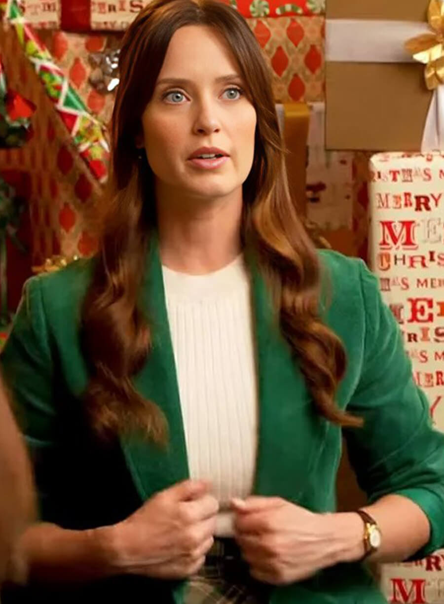 Merritt Patterson A Vintage Christmas Green Blazer