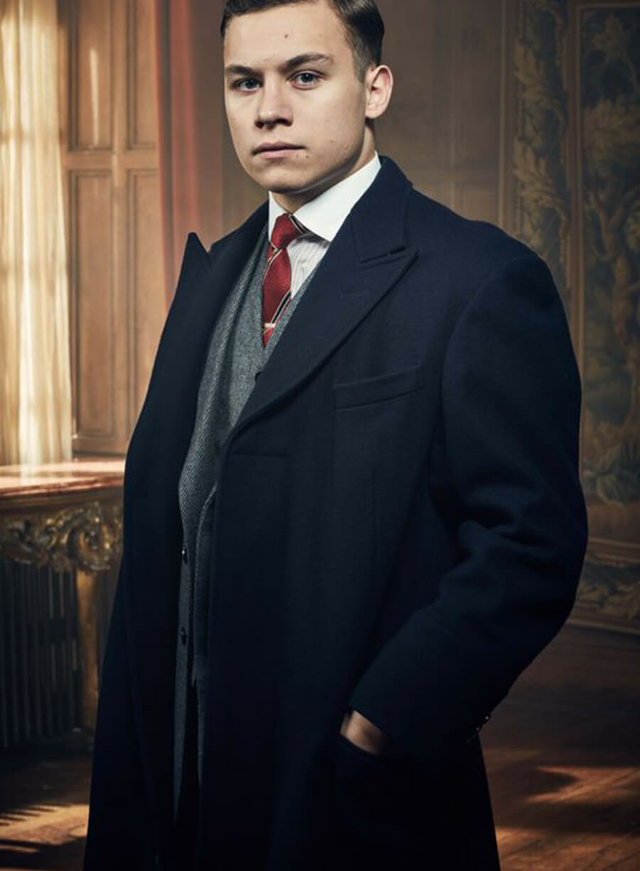 Michael Gray Peaky Blinders Black Wool Long Coat