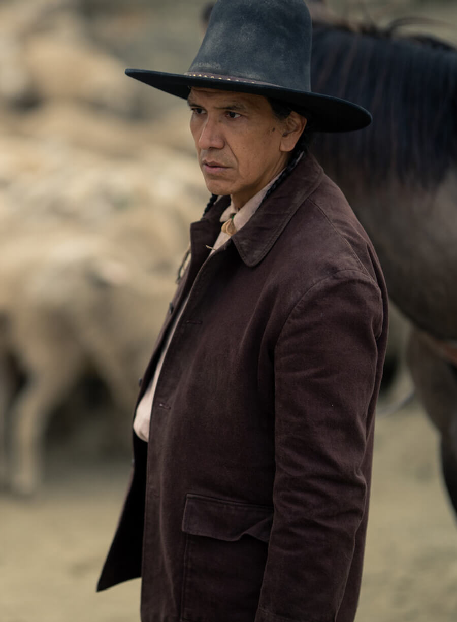 Michael Greyeyes Brown Cotton Jacket
