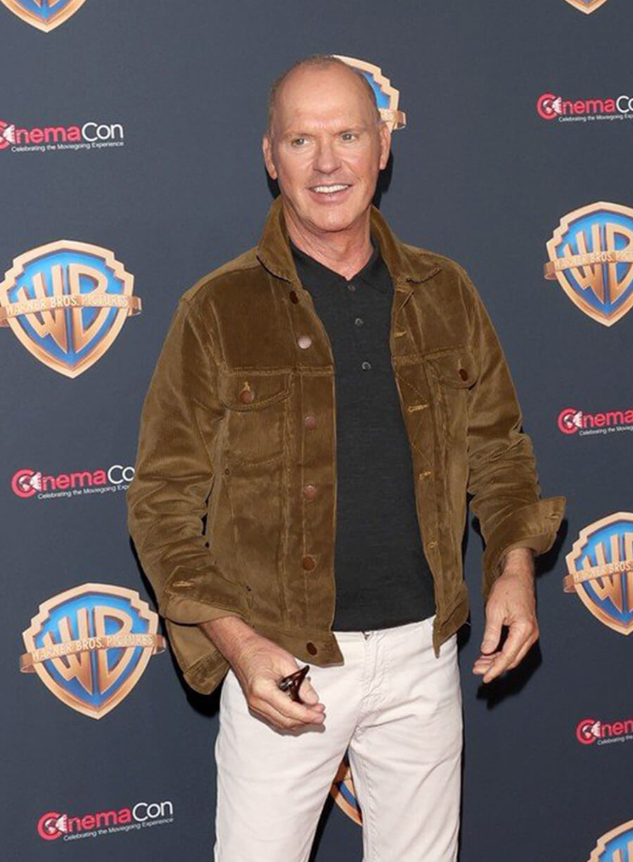 Michael Keaton Beetlejuice Beetlejuice 2024 Brown Jacket