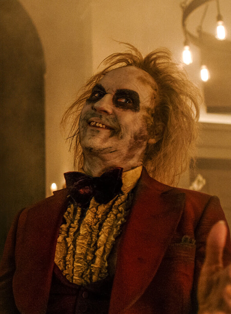 Michael Keaton Beetlejuice Beetlejuice Red Blazer