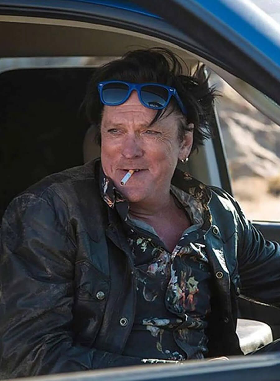 Michael Madsen 2 Graves in the Desert Black Leather Jacket