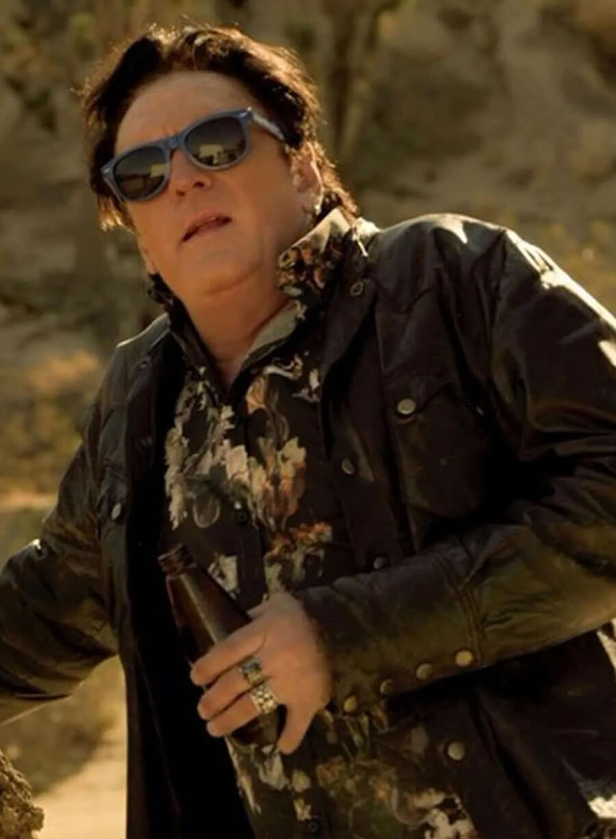 Michael Madsen 2 Graves in the Desert Black Leather Jacket