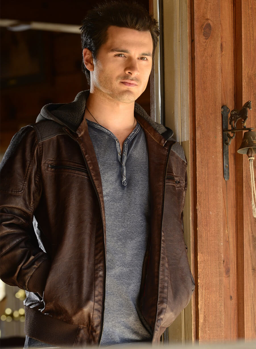 Michael Malarkey The Vampire Diaries Brown Leather Jacket