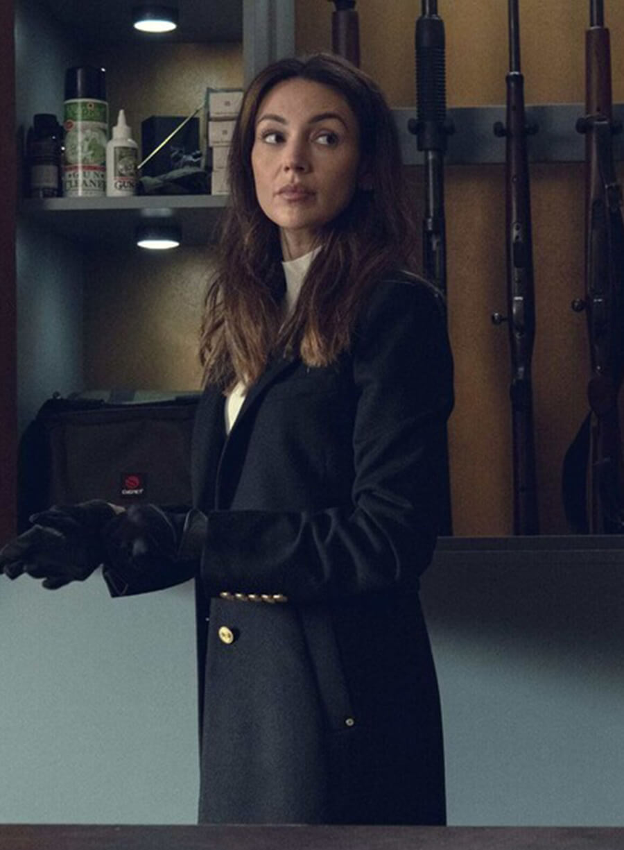 Michelle Keegan Fool Me Once Black Coat