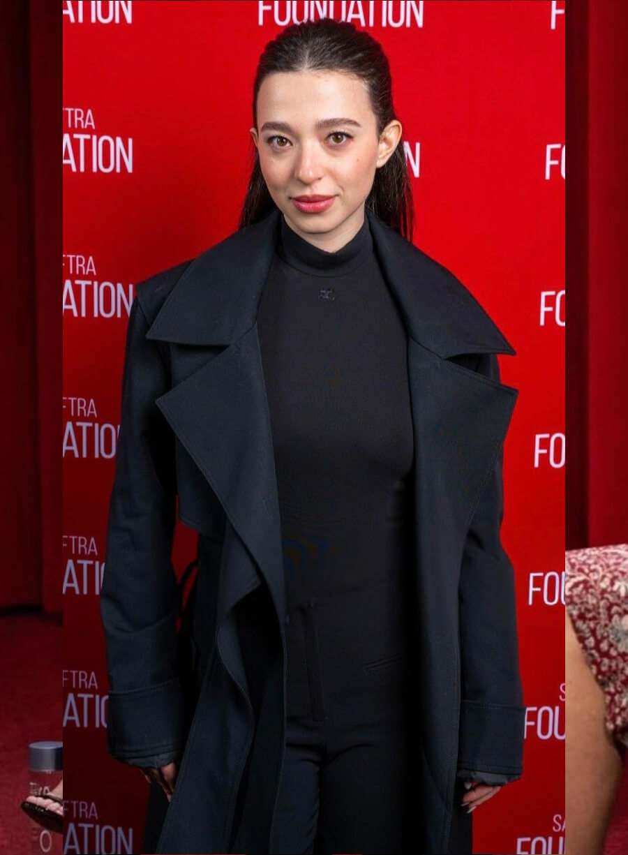 Mikey Madison Event Black Trench Coat