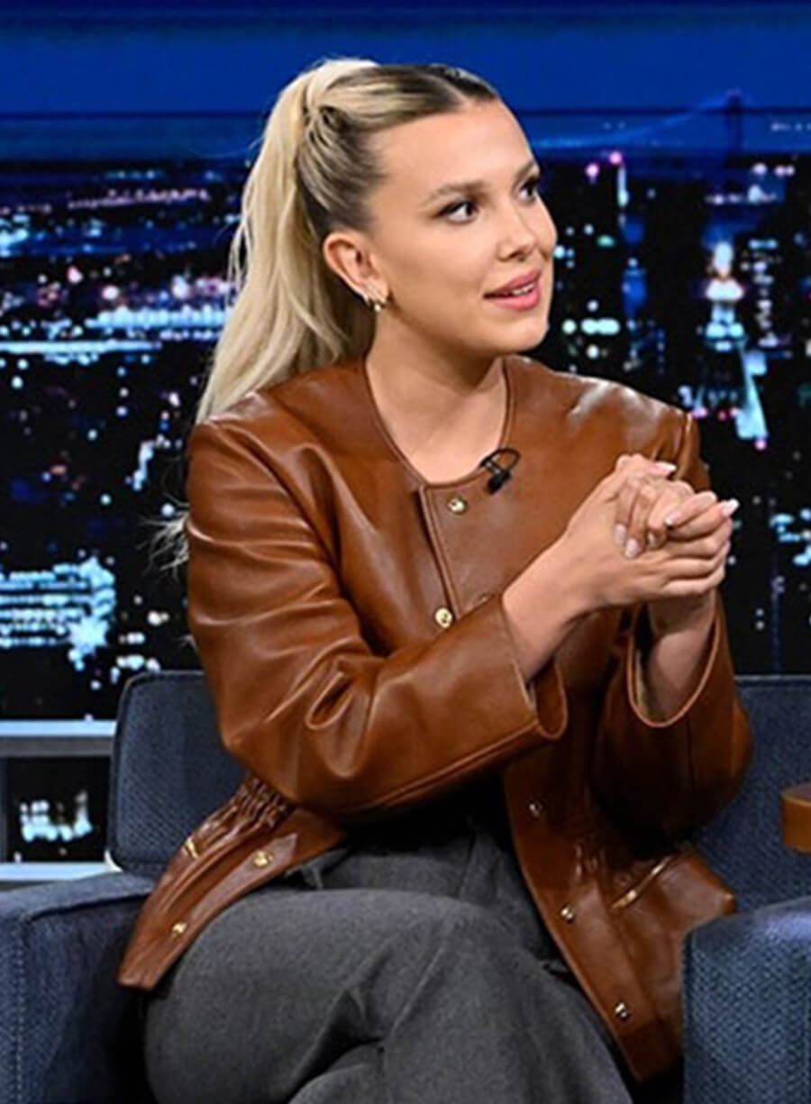 Millie Bobby Brown Leather Jacket