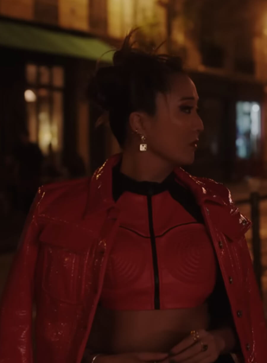 Mindy Chen Emily in Paris S04 Red Leather Jacket