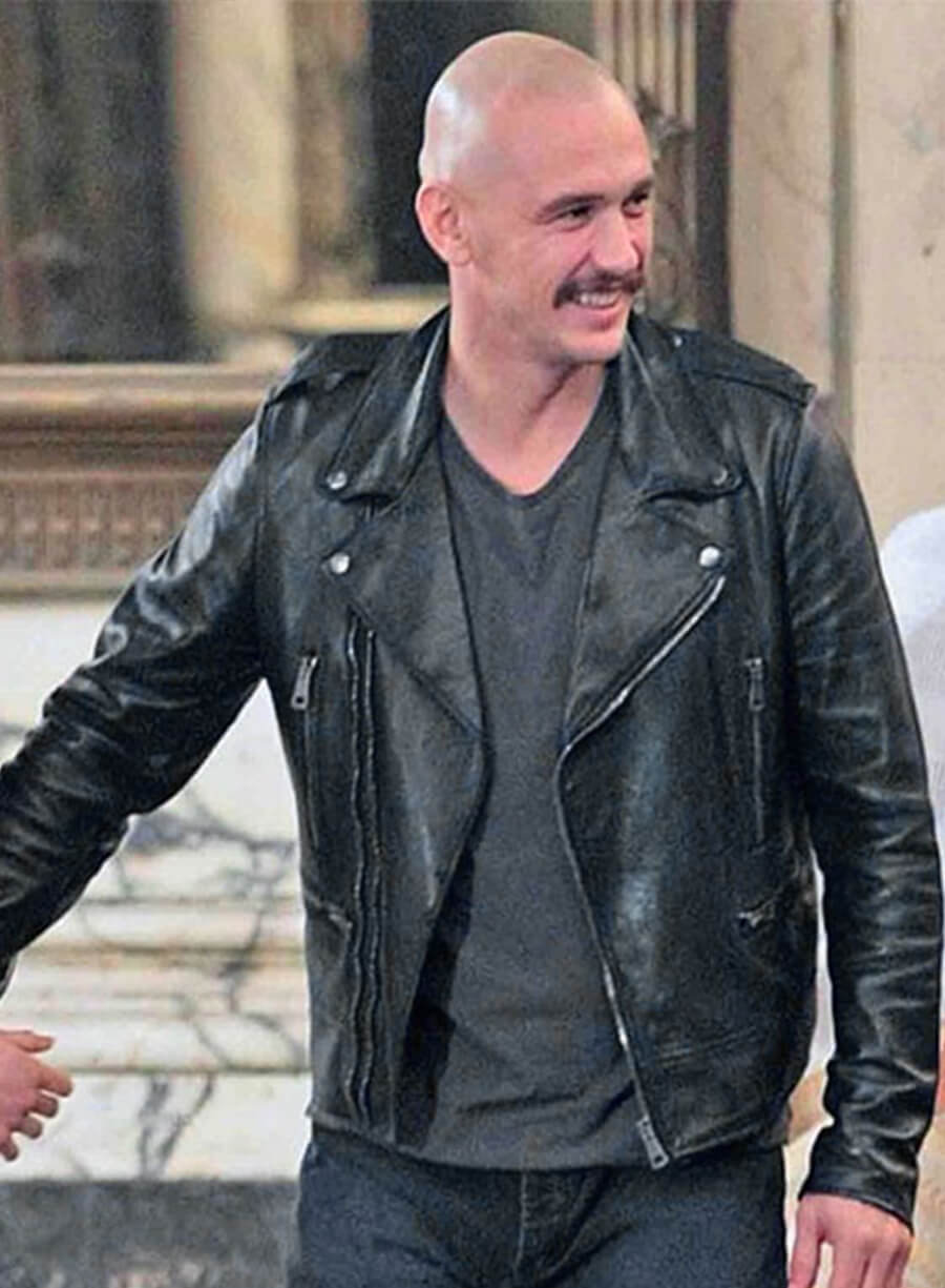 Montgomery Clift Zeroville Black Leather Jacket