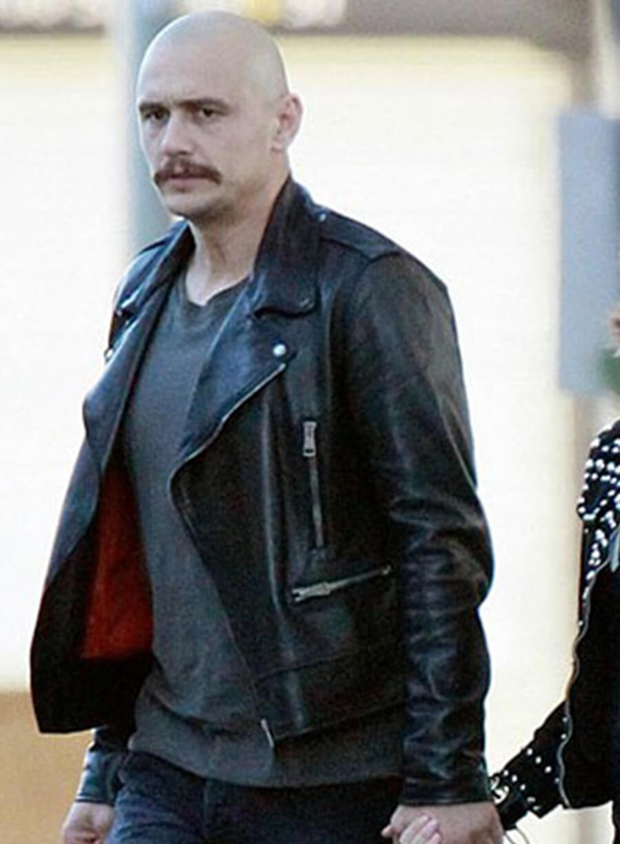 Montgomery Clift Zeroville Black Leather Jacket