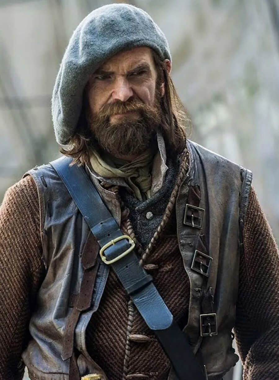 Murtagh Fitzgibbons Fraser Outlander Brown Leather Vest
