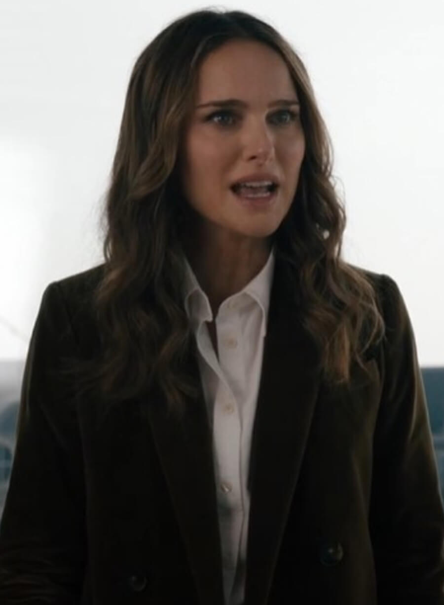 Natalie Portman Fountain Of Youth 2025 Velvet Brown Blazer