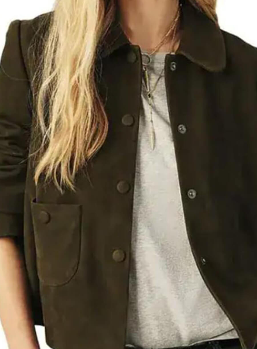 Neagley S01 Emilie Ullerup Brown Suede Jacket