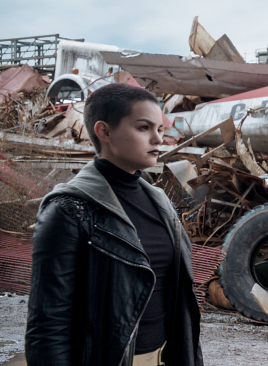 Negasonic Teenage Deadpool Black Leather Coat