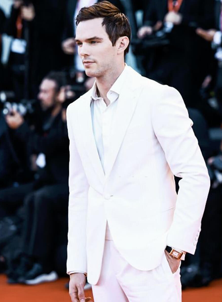 Nicholas Hoult White Blazer