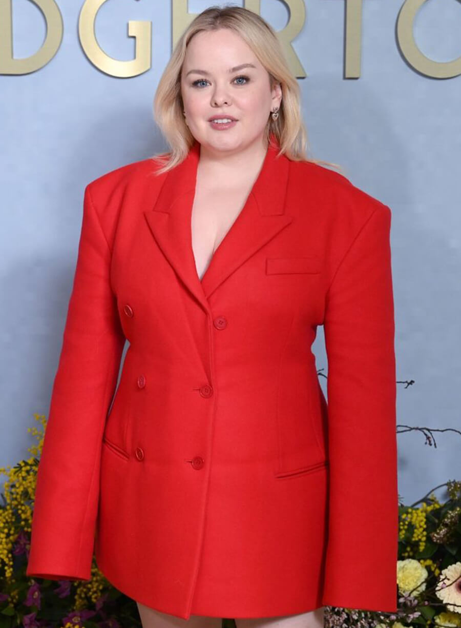 Nicola Coughlan Bridgerton Red Blazer