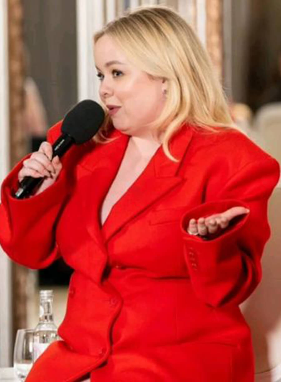 Nicola Coughlan Bridgerton Red Blazer