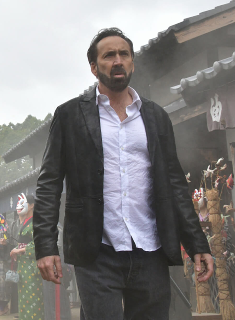 Nicolas Cage Prisoners of the Ghostland Black Leather Blazer