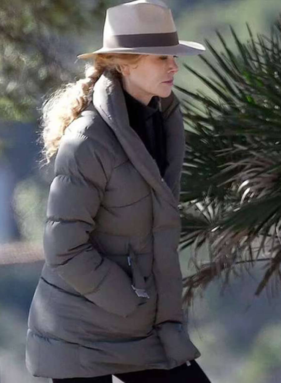Nicole Kidman Special Ops Lioness Grey Puffer Jacket