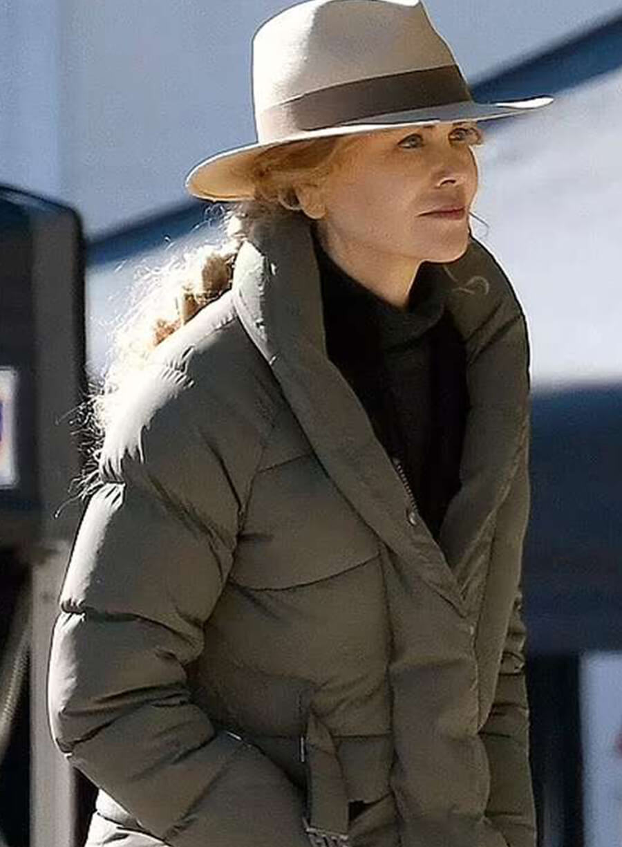 Nicole Kidman Special Ops Lioness Grey Puffer Jacket