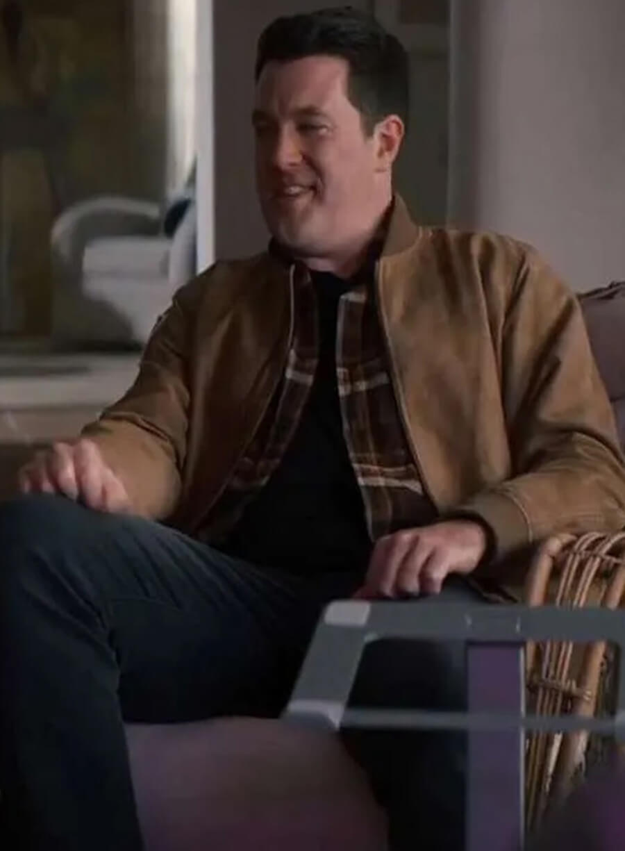 Nobody Wants This Sasha Roklov Brown Bomber Jacket