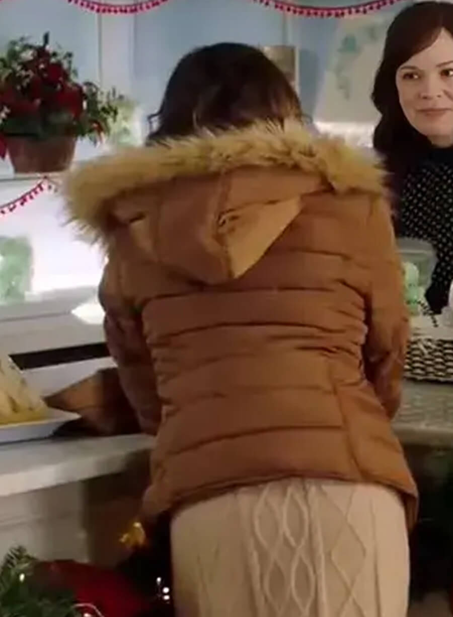 Nora Winters How to Fall in Love by Christmas Brown Puffer Jacket