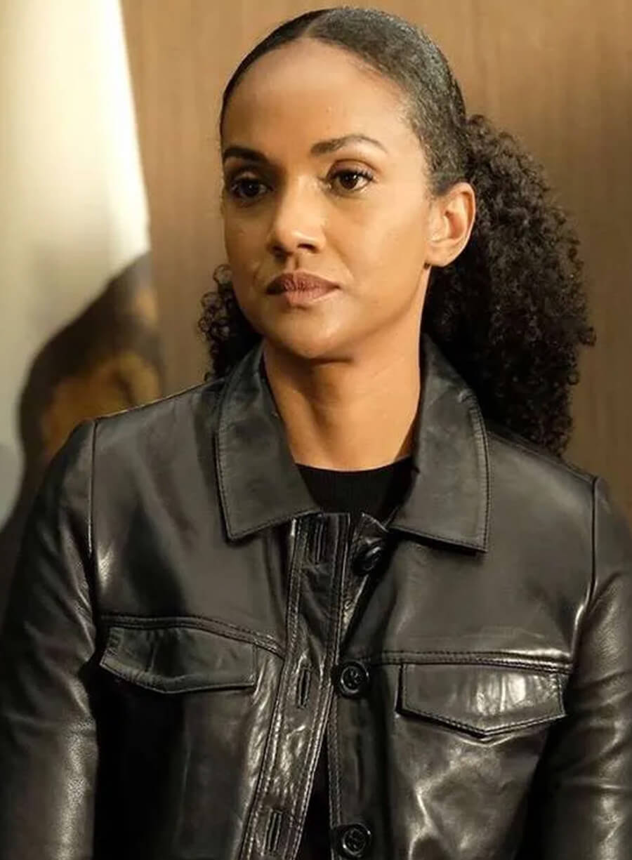 Nyla Harper The Rookie S06 Black Leather Jacket