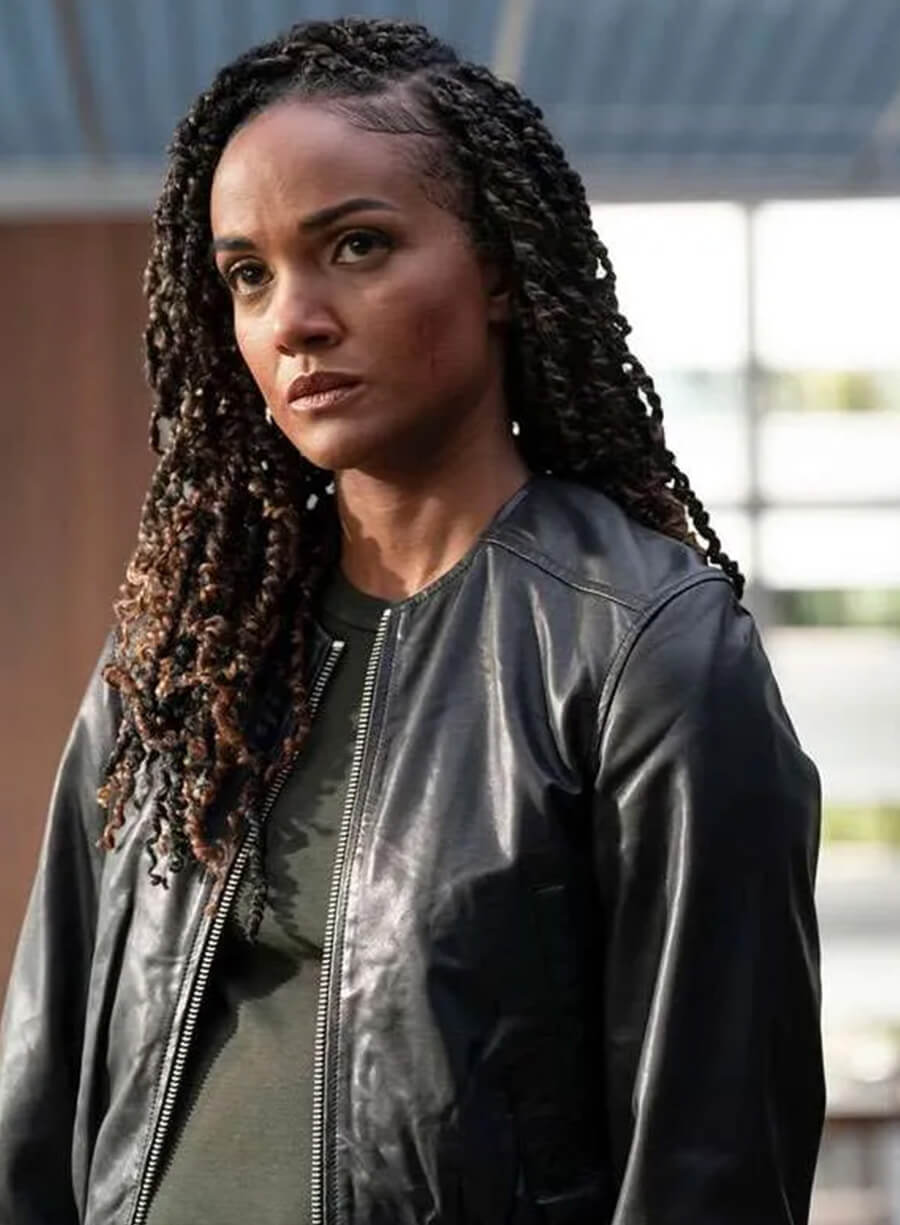 Nyla Harper The Rookie S07 Black Leather Jacket