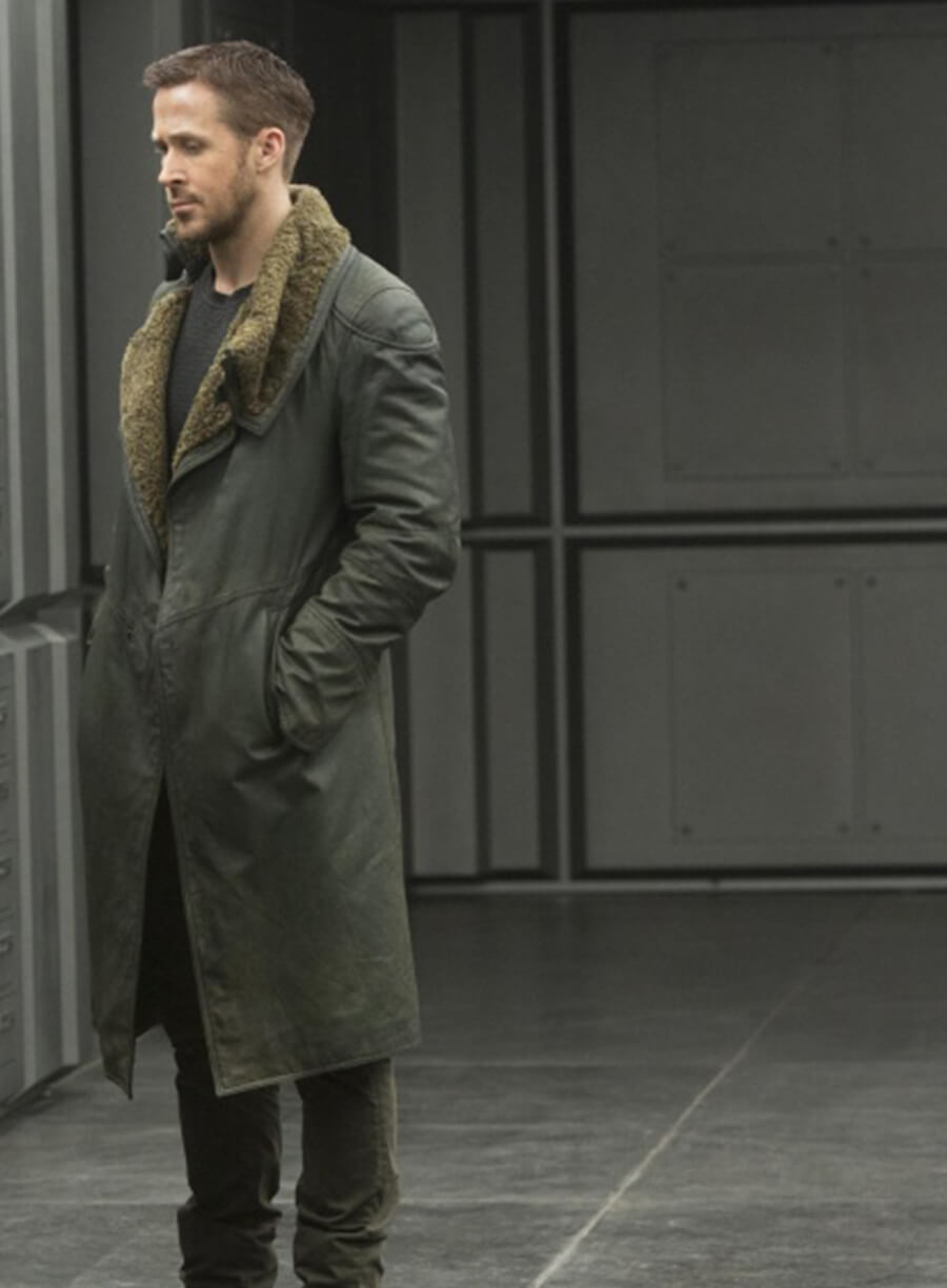 Officer K Blade Runner 2049 Black Leather Long Coat