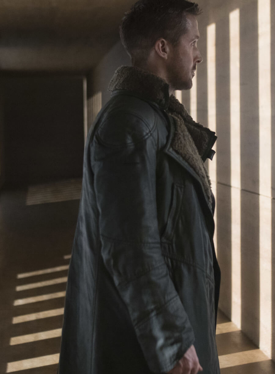 Officer K Blade Runner 2049 Black Leather Long Coat