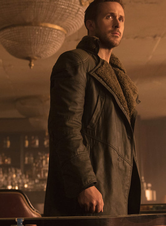 Officer K Blade Runner 2049 Black Leather Long Coat