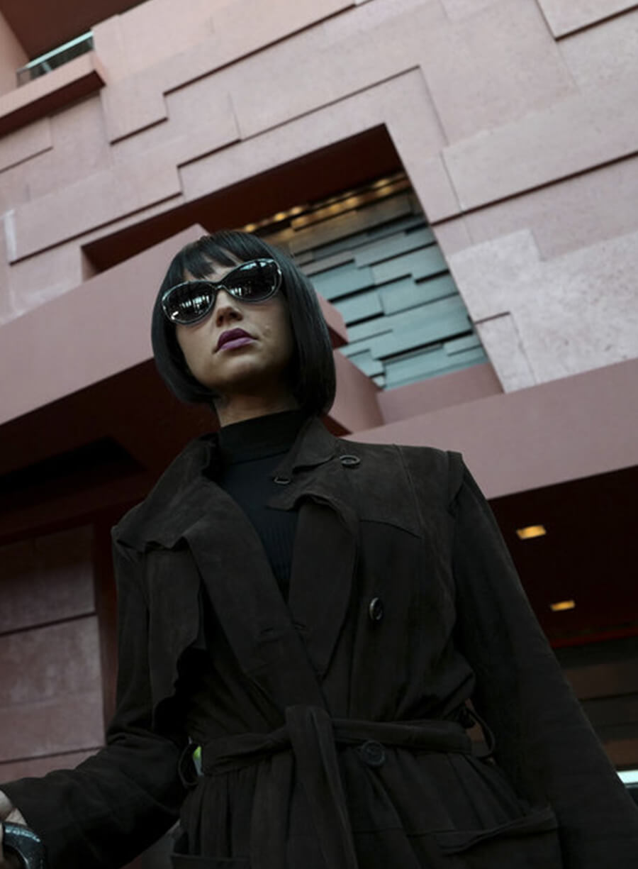 Olivia Charity Midnight Texas Black Wool Coat