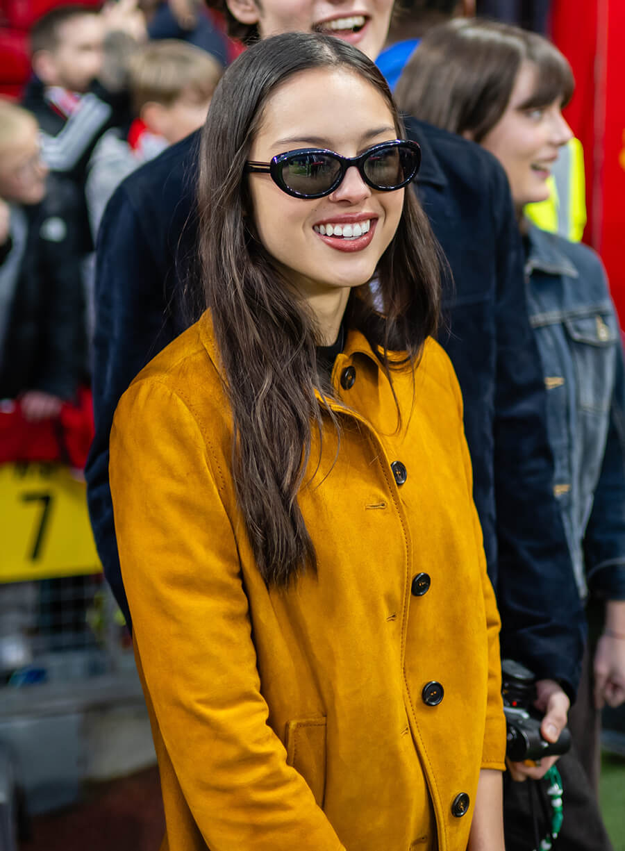 Olivia Rodrigo Mustard Suede Leather Jacket