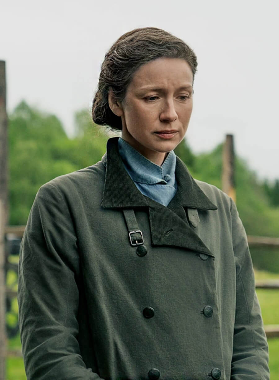 Outlander S07 Claire Fraser Green Coat